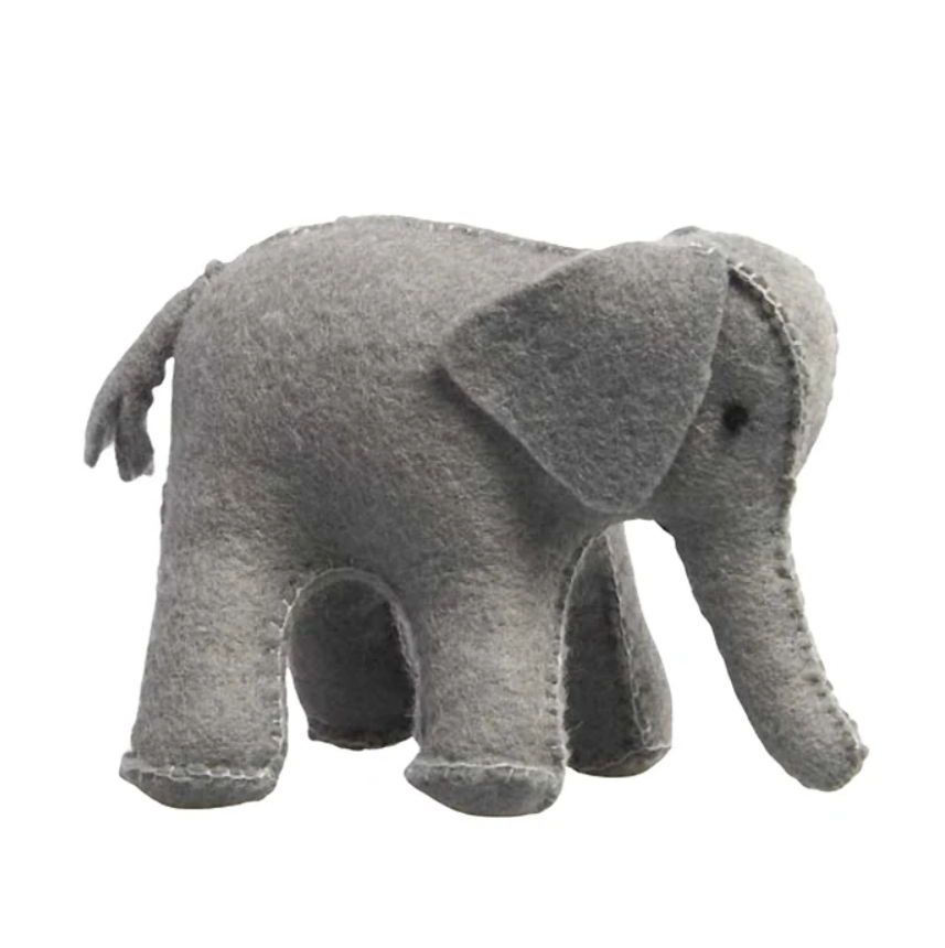 YanbuMade Handmade Wool Felt Elephant – Made in Nepal